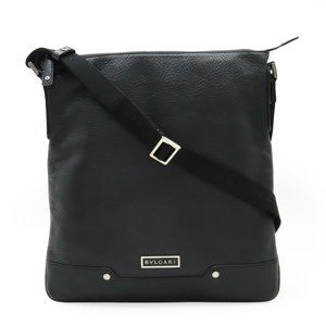 BVLGARI Black Leather Shoulder Bag